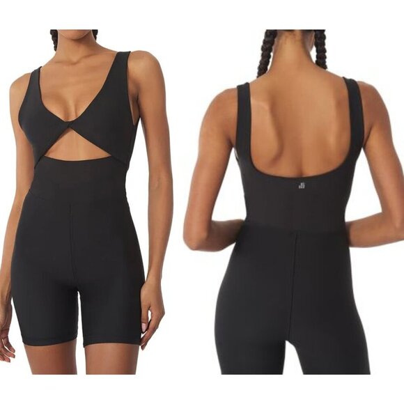 New! WeWoreWhat Onesie Twist Cutout Romper Black 27555 - Picture 2 of 10